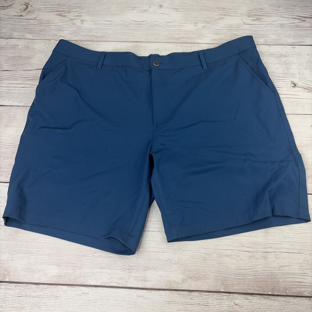 32 Degrees Men's 44 Cool Shorts Wicking Stretch Performance Teal Blue
